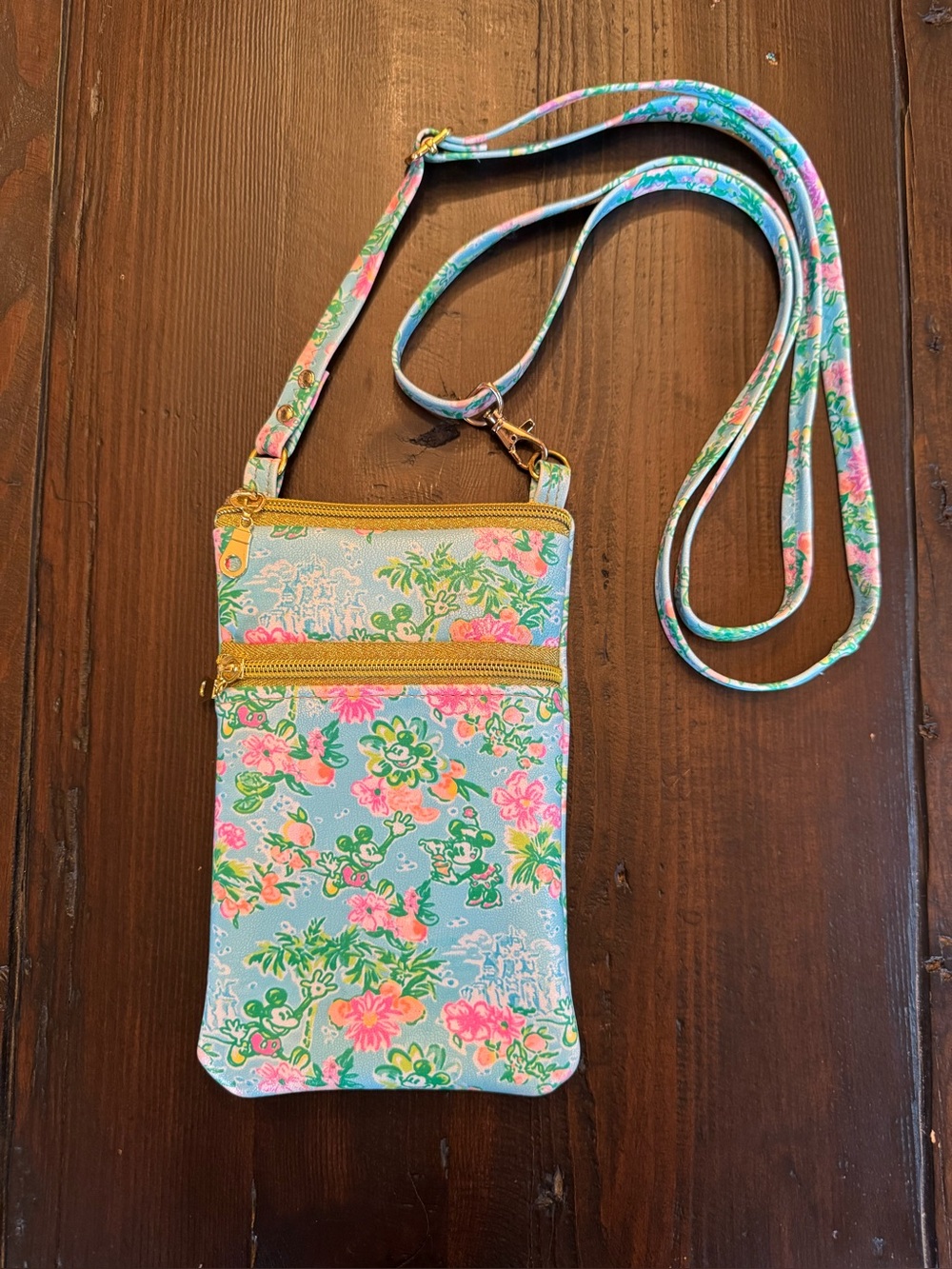 Lilly Pulitzer X Disney Inspired Handmade Crossbody Small Phone Purse